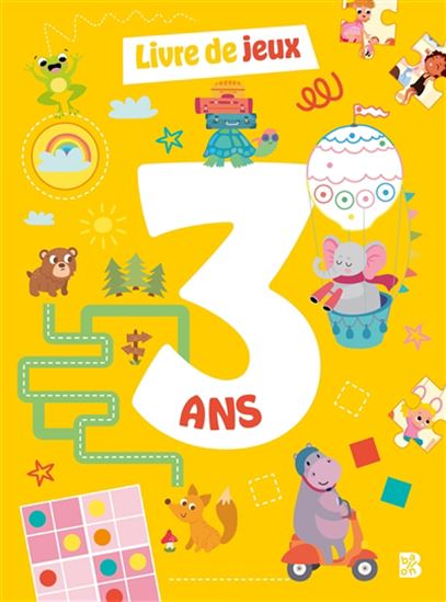 Mon livre de jeux 3 ans - COLLECTIF