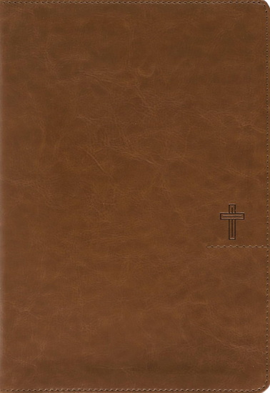 NASB, Thinline Bible, Giant Print, Leathersoft, Brown, Red Letter, 1995 Text, Comfort Print - COLLECTIF