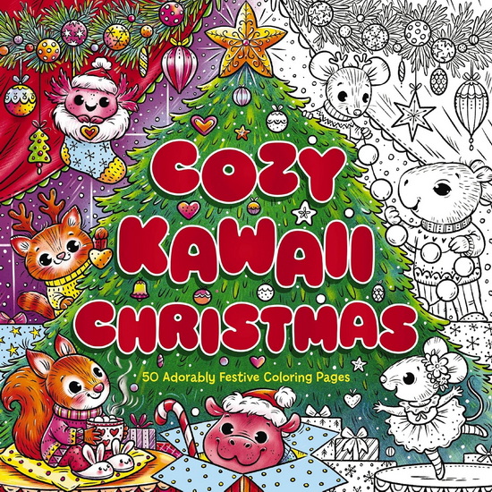 Cozy Kawaii Christmas: 50 Adorably Festive Coloring Pages - COLLECTIF