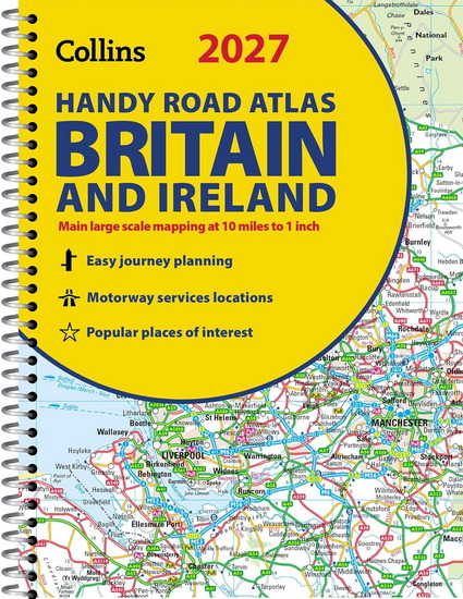 2027 Collins Handy Road Atlas Britain and Ireland: A5 Spiral (Collins Road Atlas) - COLLECTIF