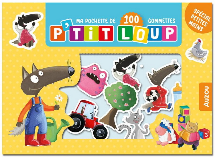 Ma pochette 100 gommettes : P'tit Loup - ORIANNE LALLEMAND - ELÉONORE THUILLIER