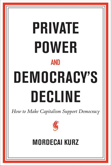 Private Power and Democracy's Decline: How to Make Capitalism Support Democracy - MORDECAI KURZ