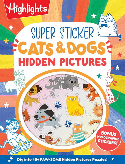 Super Sticker Cats & Dogs Hidden Pictures - COLLECTIF