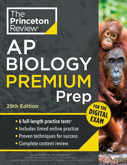 Princeton Review AP Biology Premium Prep, 29th Edition: 6 Practice Tests + Digital Practice Online + Content Review - COLLECTIF
