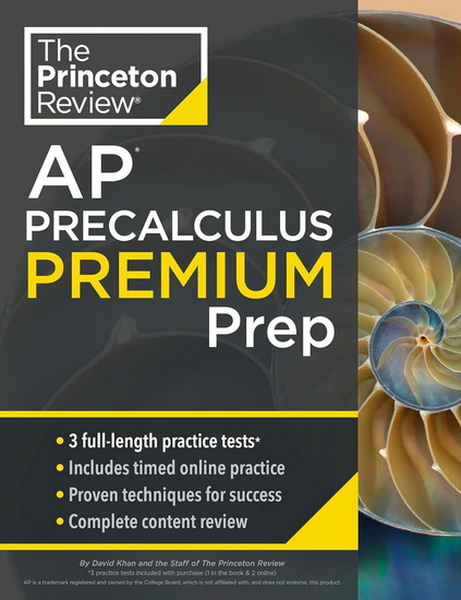 Princeton Review AP Precalculus Premium Prep: 3 Practice Tests + Digital Practice Online + Content Review - COLLECTIF