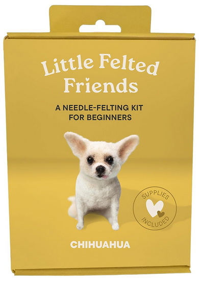 Little Felted Friends: Chihuahua: Dog Needle-Felting Beginner Kits with Needles, Wool, Supplies, and Instructions - ALYSON GURNEY