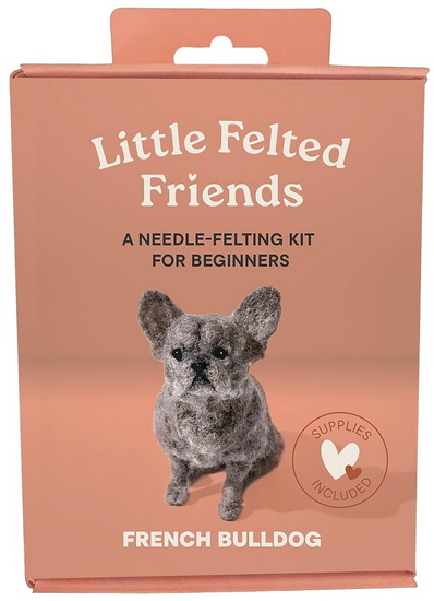 Little Felted Friends: French Bulldog: Dog Needle-Felting Beginner Kits with Needles, Wool, Supplies, and Instructions - ALYSON GURNEY