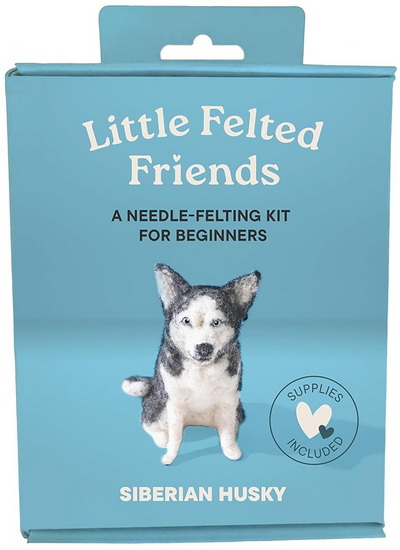 Little Felted Friends: Siberian Husky: Dog Needle-Felting Beginner Kits with Needles, Wool, Supplies, and Instructions - ALYSON GURNEY