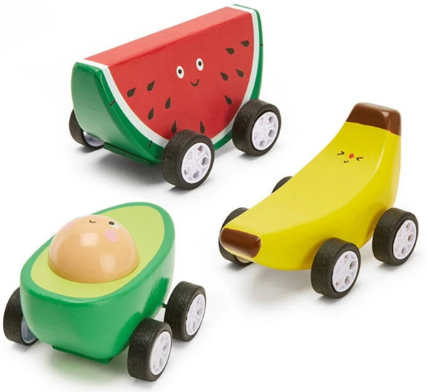 Voitures à remonter fruits 3AS