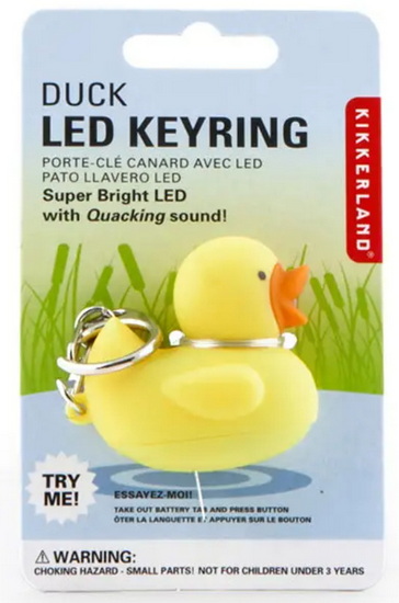 Porte-clés LED canard