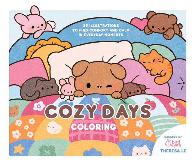 Cozy Days Coloring: 36 Illustrations to Find Comfort and Calm in Everyday Moments - THERESA LE