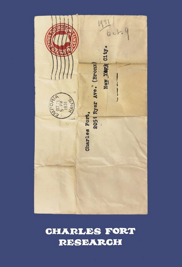 Charles Fort: Research - CHARLES FORT