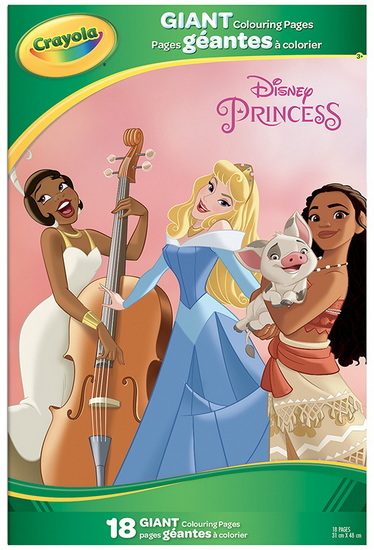 Cahier à colorier géant Princesses Disney