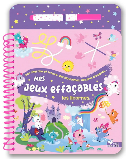 Mes jeux effaçables : Les licornes - HÉLOÏSE MAB