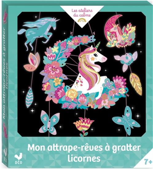 Attrape-rêves à gratter licornes Cof. N. éd. - CINZIA SILEO