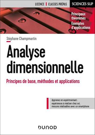 Analyse dimensionnelle : théorie et applications - STÉPHANE CHAMPMARTIN