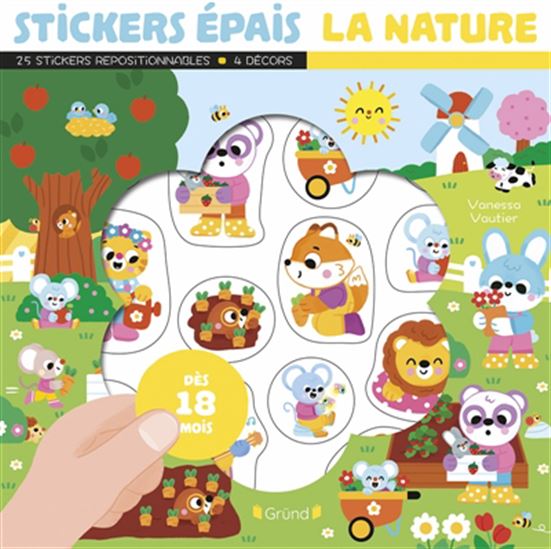 Stickers épais : la nature - VANESSA VAUTIER - STÉPHANIE APARICIO