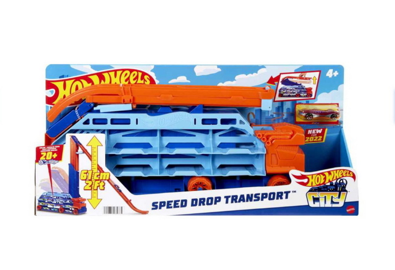 Hot Wheels Transporteur avec pente de vitesse