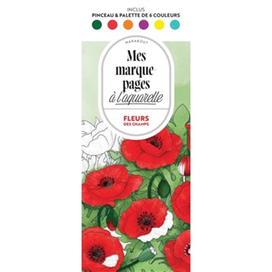 Fleurs : Mes marque-pages à l'aquarelle - COLLECTIF