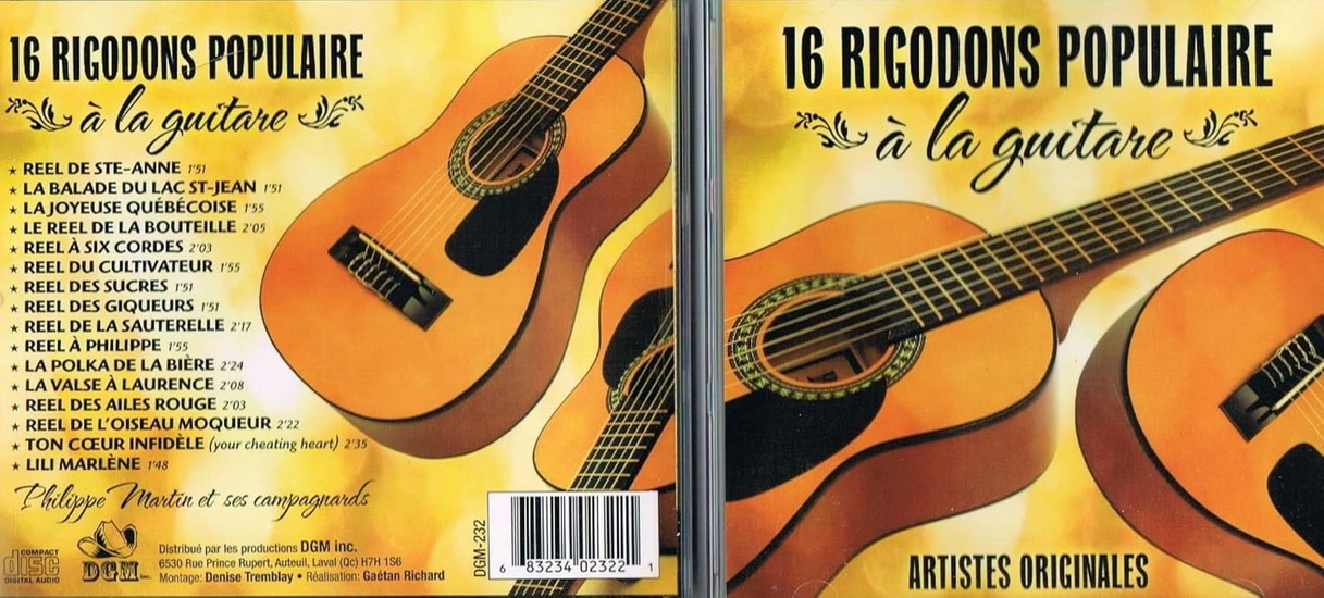 16 Rigodons à la guitare - PHILIPPE MARTIN