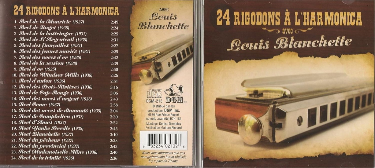 24 Rigodons à l'harmonica - LOUIS BLANCHETTE