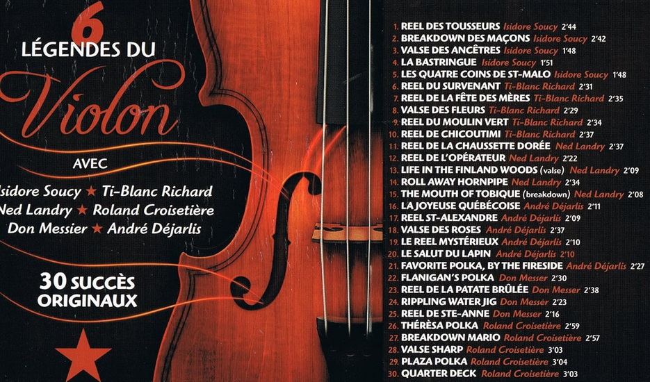 6 Légendes du violon - ARTISTES VARIÉS
