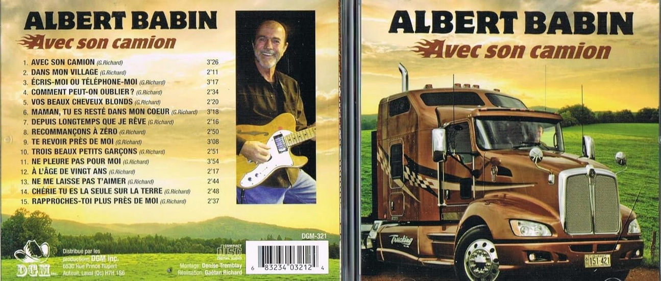 Avec son camion - ALBERT BABIN