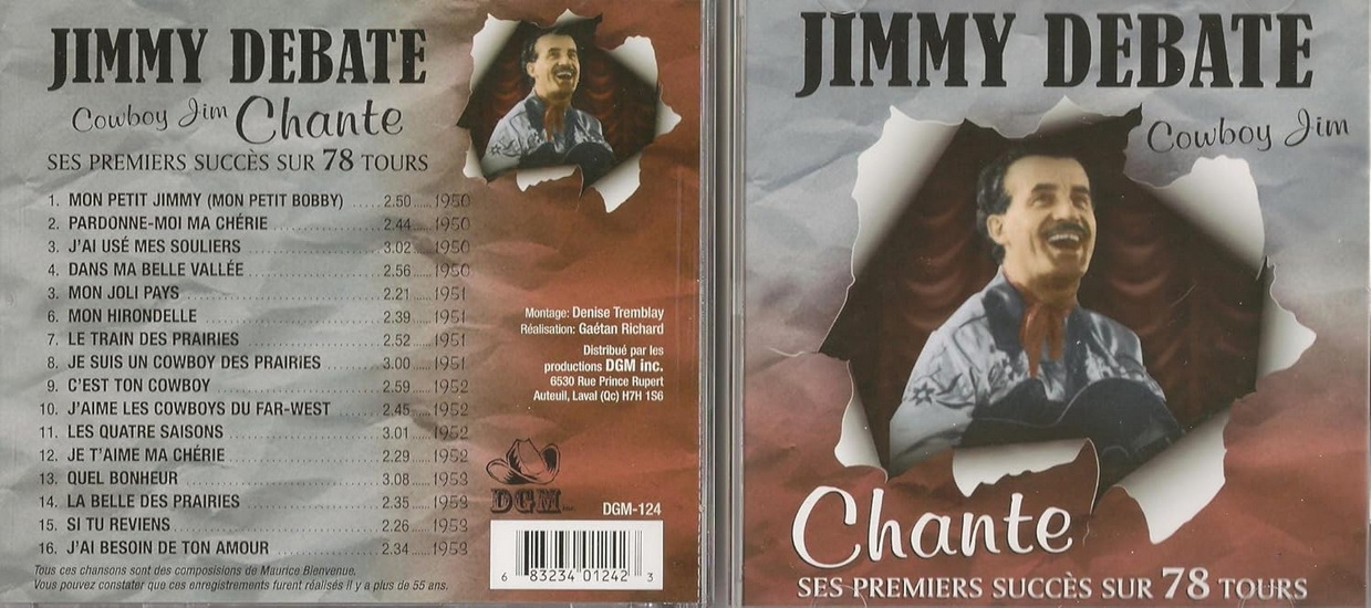 Chante ses premiers succès sur 78 tours - JIMMY DEBATE