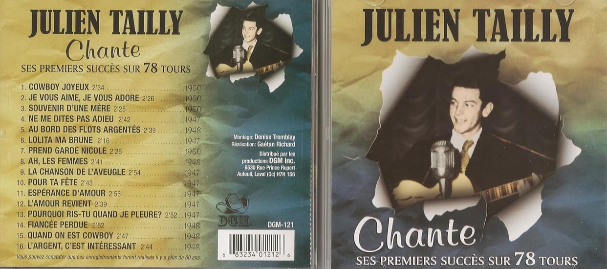 Chante ses premiers succès sur 78 tours - JULIEN TAILLY