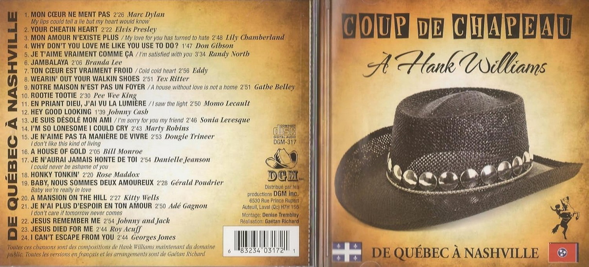 Coup de chapeau à Hank Williams - ARTISTES VARIÉS