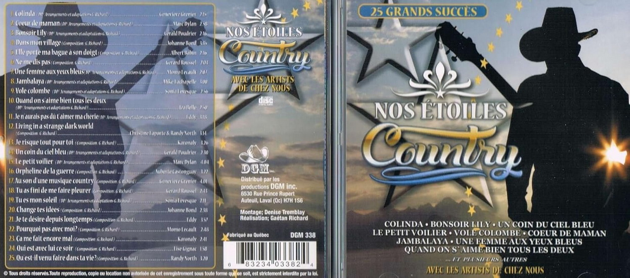 Nos étoiles country - ARTISTES VARIÉS