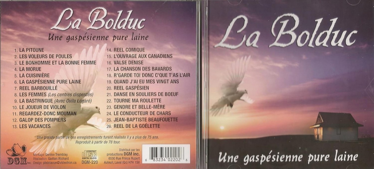 Une gaspésienne pure laine - BOLDUC LA