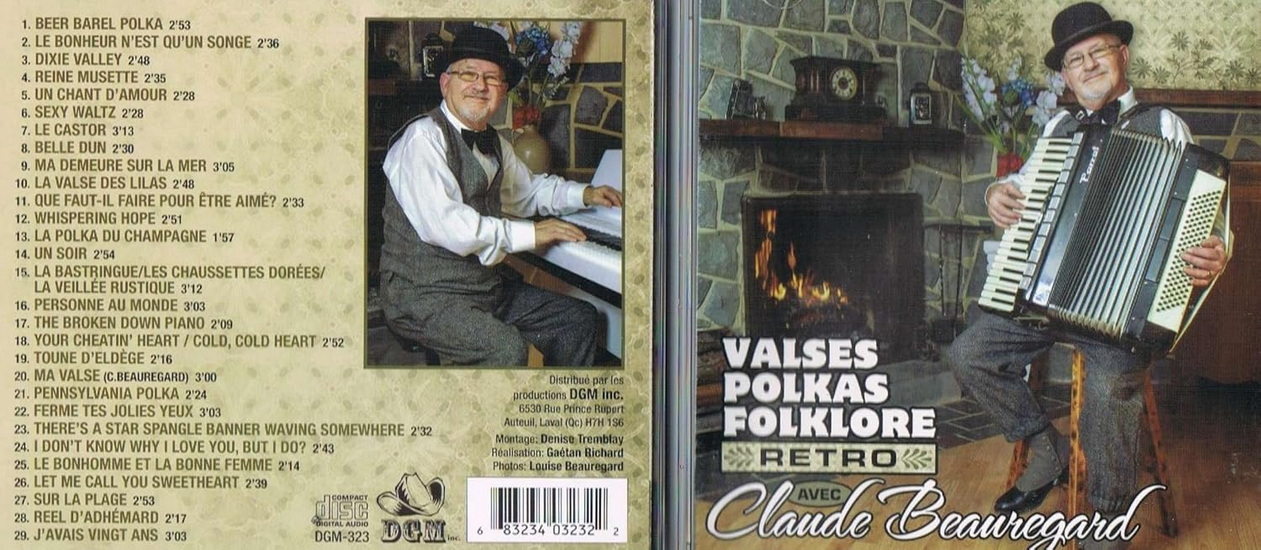 Valses, polkas, folklore & rétro - CLAUDE BEAUREGARD