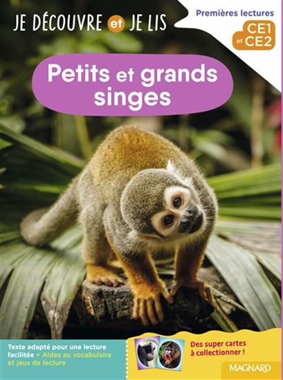 Petits et grands singes : premières lectures, CE1 et CE2 - SYLVIE BARBIER-TABOURET - CLAIRE BARTHOMEUF