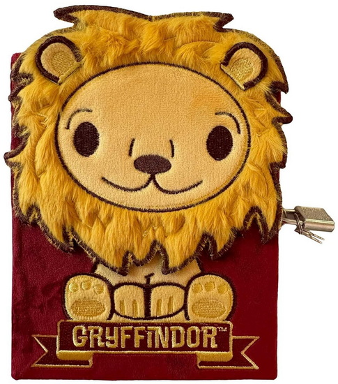 Harry Potter : Gryffindor Plush Lock & Key Diary - COLLECTIF