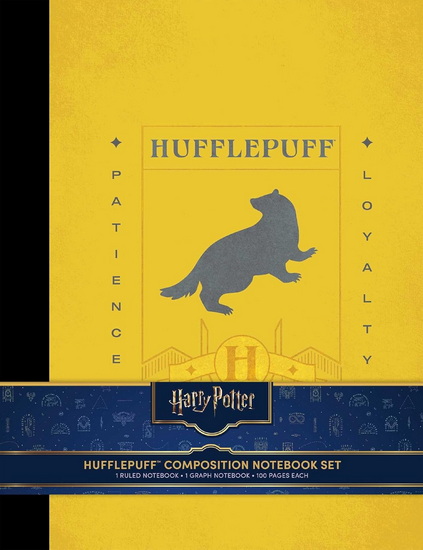 Harry Potter : Hufflepuff Composition Notebook Set (Set of 2) - COLLECTIF