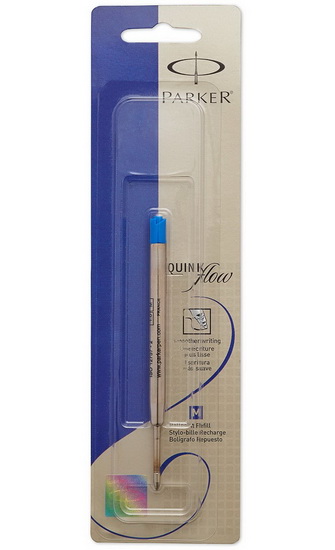 Recharge stylo bille bleu fin - 