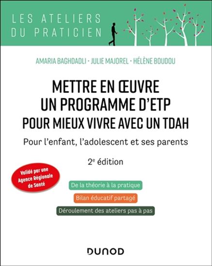 Mettre en oeuvre un programme d'ETP pour mieux vivre avec un TDAH 2e éd. - AMARIA BAGHDADLI & AL