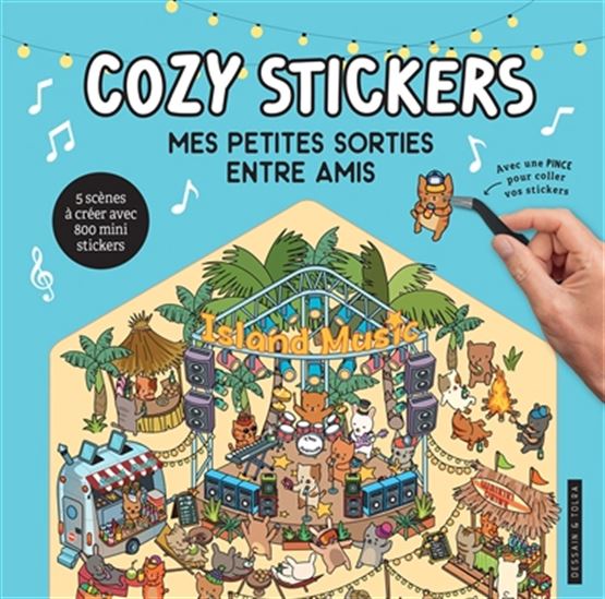 Cozy stickers : mes petites sorties entre amis - ALAIN BOYER