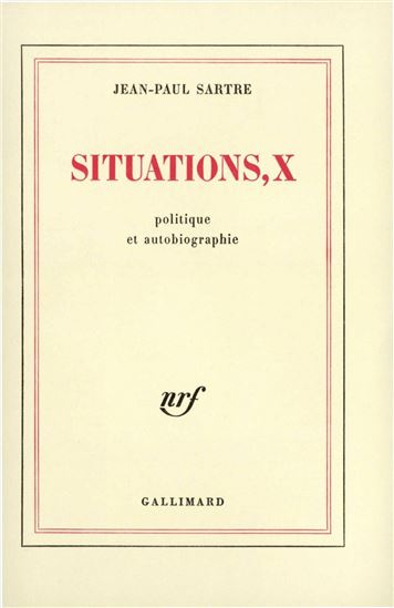 SITUATIONS T10 - JP SARTRE