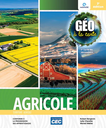 Géo à la carte : Fascicule Agricole (incluant les exercices interactifs) : version papier + Accès étudiants, Web 1 an 3e éd. - COLLECTIF