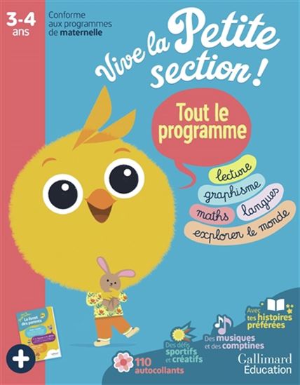 Vive la petite section ! Tout le programme, 3-4 ans : lecture, graphisme, maths, langues, explorer le monde - MALENA ADRADA-RAJZNER - ISABELLE ANTONINI