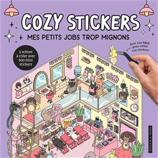 Cozy stickers : mes petits jobs trop mignons - COLLECTIF