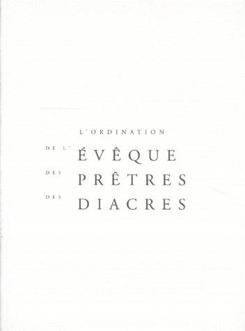 Rituel des ordinations - COLLECTIF