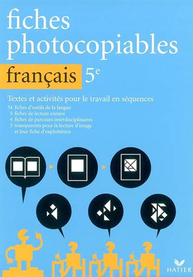 Français 5e, fiches photocopiables - BEATRICE BELTRANDO - JEANNE BELTRANDO