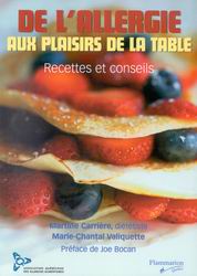 De l&#39;allergie aux plaisirs de la table - MARTINE CARRIERE - MARIE C VALIQUETTE