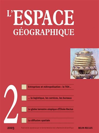 Espace géographique. #2(2003) - COLLECTIF