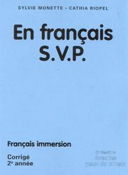 En français s.v.p. Corrigé du cahier - COLLECTIF