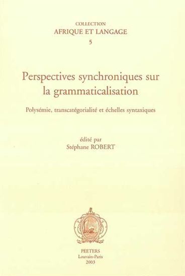 Perspectives synchroniques sur la gramm - COLLECTIF