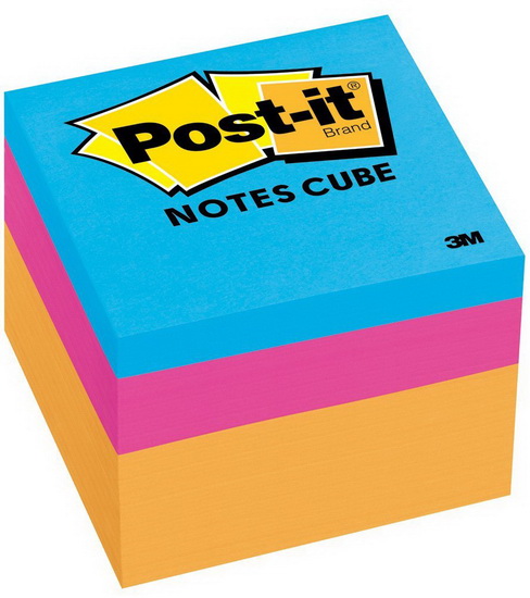 Cube Post-it 2x2" Fluo AS - 